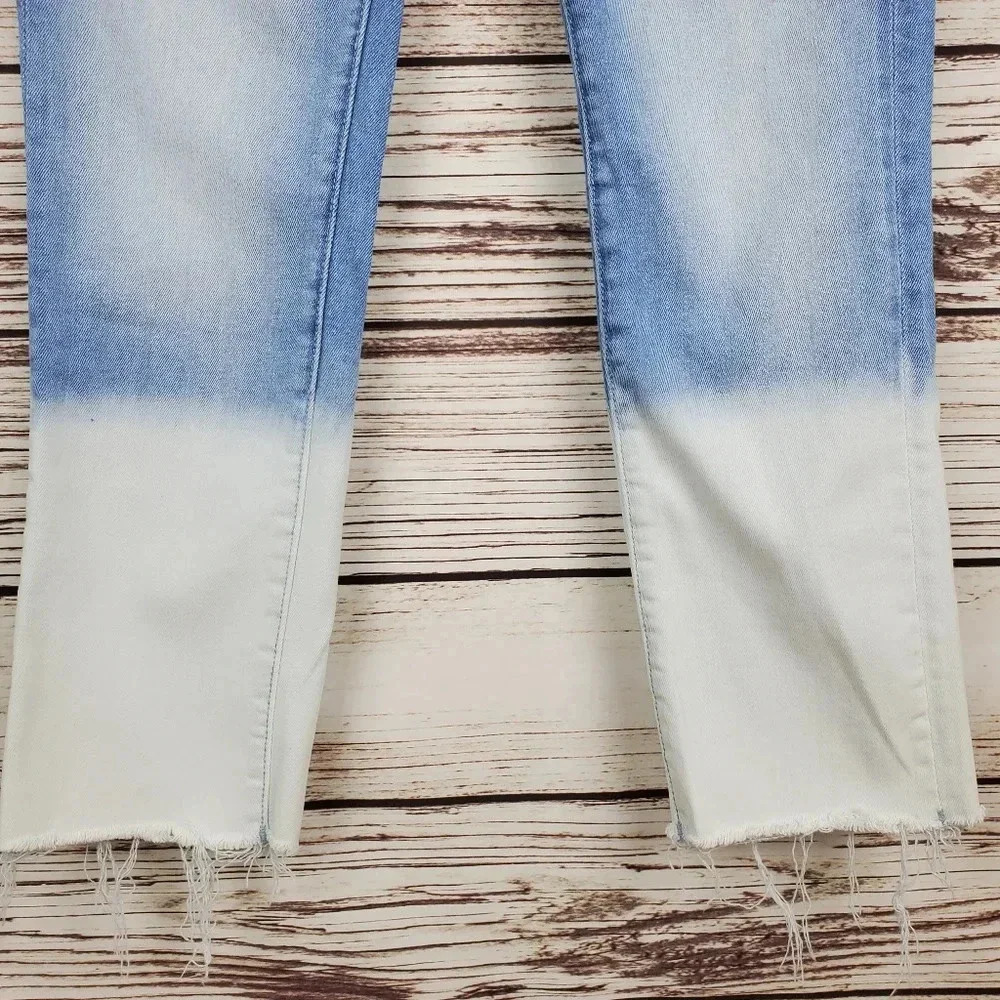 Driftwood Womens 26x25 Candace Cropped Raw Hem Denim Jeans - Picture 4 of 9